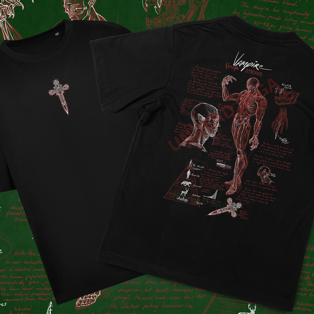 The Vampire - T-Shirt • Undead Anatomy Collection